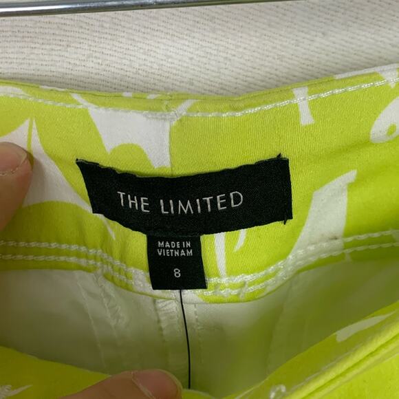 The limited women's size 8 medium tailored shorts lime floral tropical print lil - Picture 2 of 8